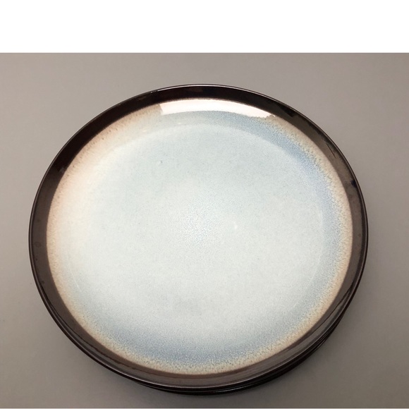 4 Essex Eclipse blue and brown 8.5 inch salad plates - Picture 1 of 6